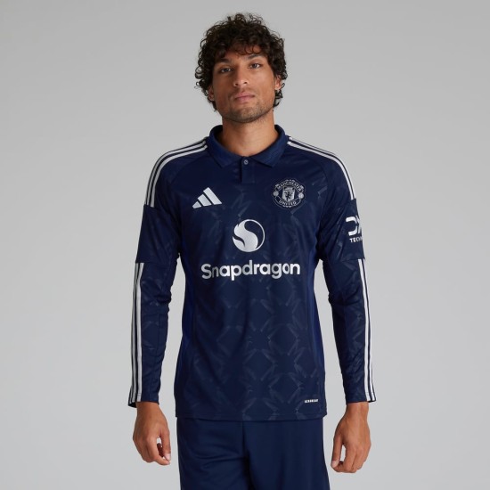 Herren Manchester United 2024/25 Auswärts Trikot mit langen Ärmeln Herren Manchester United 2024/25 Auswärts Trikot mit langen Ärmeln