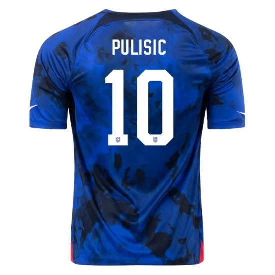 Christian Pulisic #10 USMNT Auswärtstrikot Weltmeisterschaft 2022