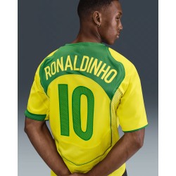 Herren Brasilien 2004 T90 Remake Trikot Ronaldinho Nr. 10