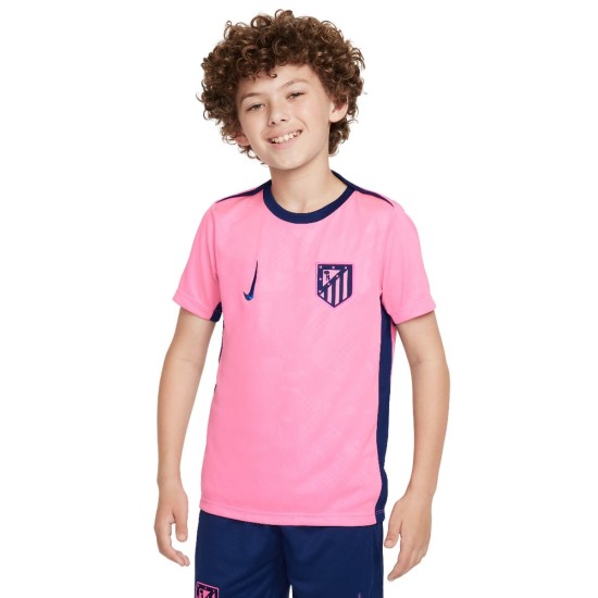 Kinder Atletico Madrid 2024/25 Drittes UEFA Prematch Trikot
