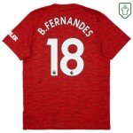 Herren Manchester United 2020/21 Heim Retro Shirt B. Fernandes #18 Herren Manchester United 2020/21 Heim Retro Shirt B. Fernandes #18