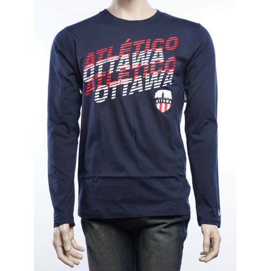 Herren Atlético Ottawa 2025 Drittes New Era Langarmshirt