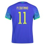 Philippe Coutinho #11 Brasilien Auswärtstrikot Weltmeisterschaft 2022 Philippe Coutinho #11 Brasilien Auswärtstrikot Weltmeisterschaft 2022