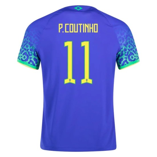 Philippe Coutinho #11 Brasilien Auswärtstrikot Weltmeisterschaft 2022 Philippe Coutinho #11 Brasilien Auswärtstrikot Weltmeisterschaft 2022