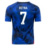 Giovanni Reyna #7 USMNT Auswärtstrikot Weltmeisterschaft 2022