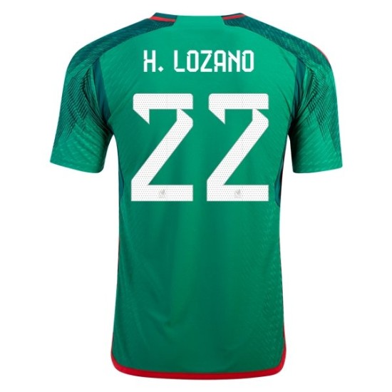 Hirving Lozano #22 Mexiko Heimtrikot Weltmeisterschaft 2022