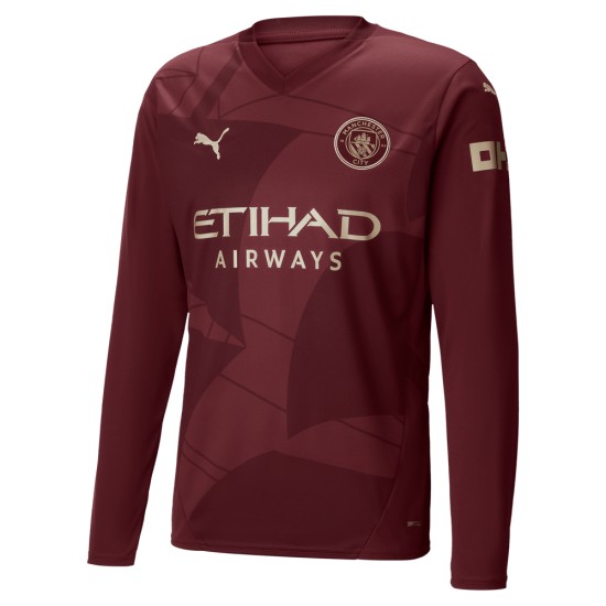 Herren Manchester City 2024/25 Drittes Trikot mit langen Ärmeln