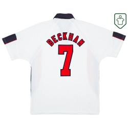 Männer England 1997/99 Heim Retro Shirt Beckham #7